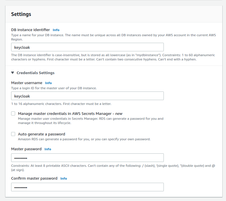 Amazon Web Service for PostgreSQL Amazon Web Service for PostgreSQL